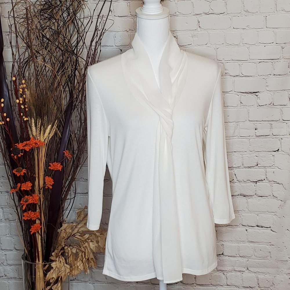Ivory Long Sleeve Top Size M